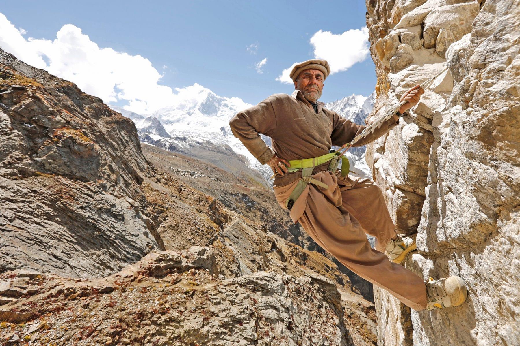 Gemstone miner in Northern Pakistan 2015