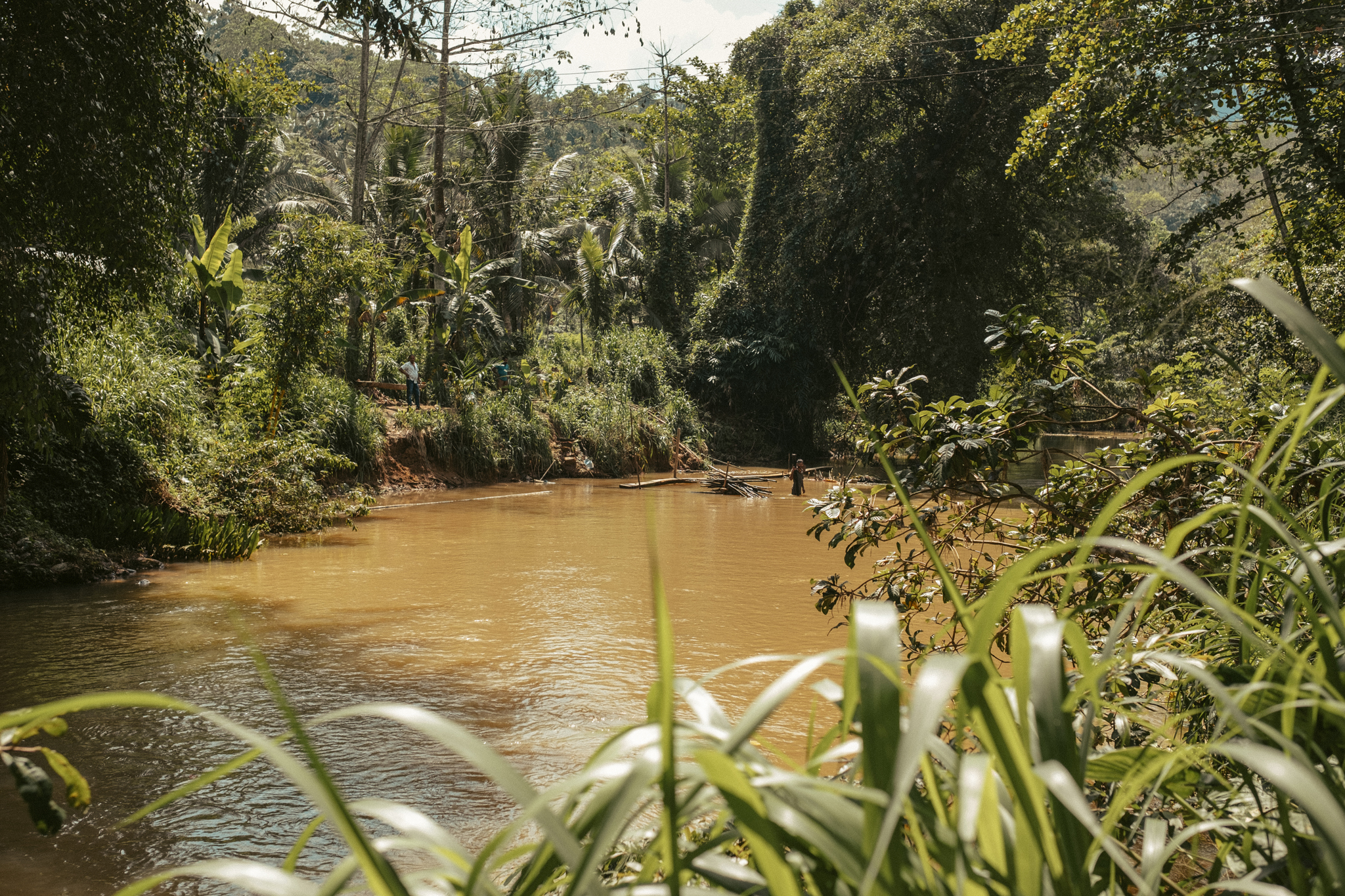 Blackacre expedition overlooking a river mine in Sri Lanka