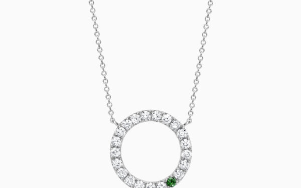 Diamond and Tsavorite Maxi Circle