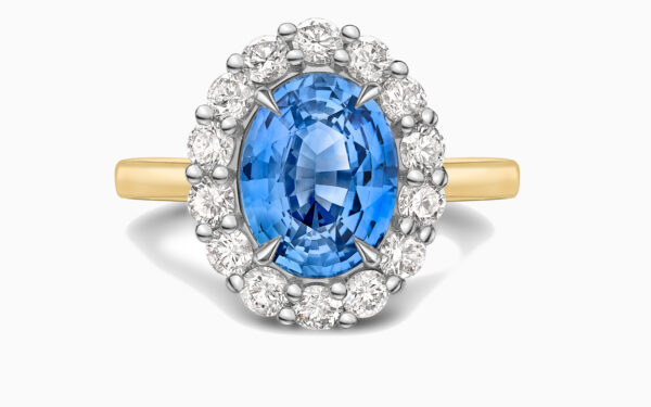Sapphire and diamond cluster ring website
