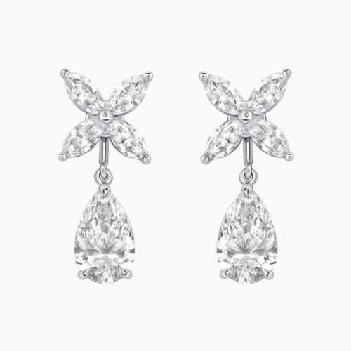 Flower Studs with Diamond Website 2