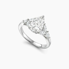 1 55ct pear cut diamond engagement ring with marquise and pear side stones Patagonia Perspective