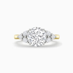 Brilliant cut diamond cluster centre stone