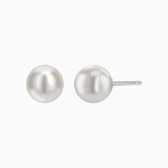 Pearl stud earrings