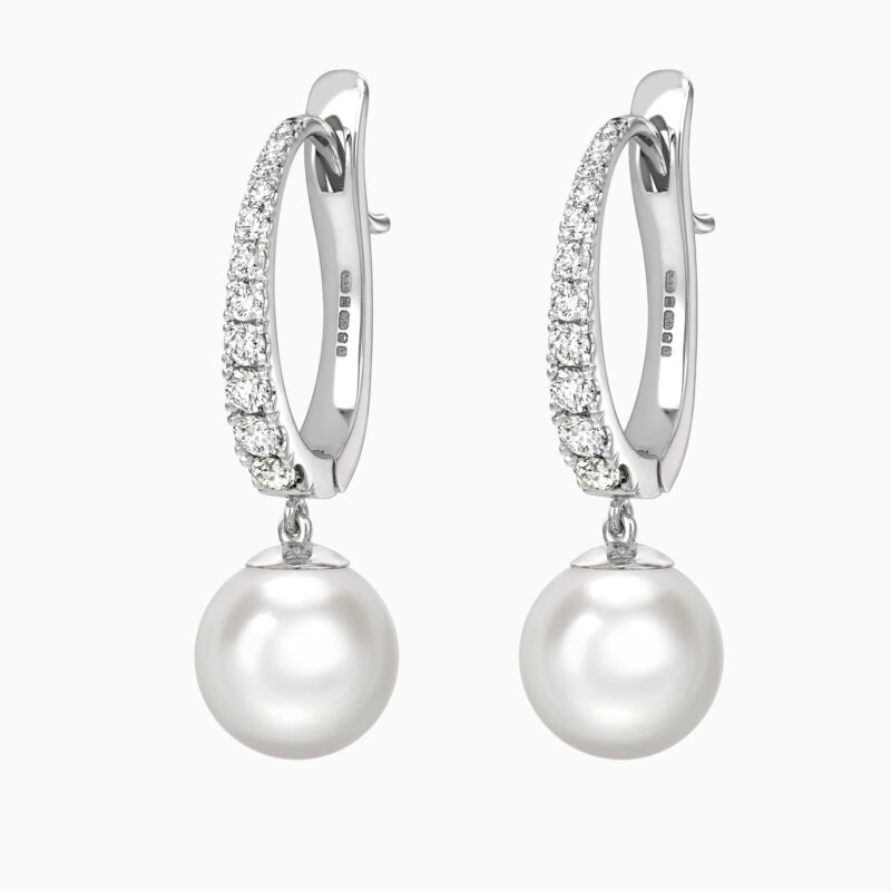 South Sea Pearl and Diamond Drops